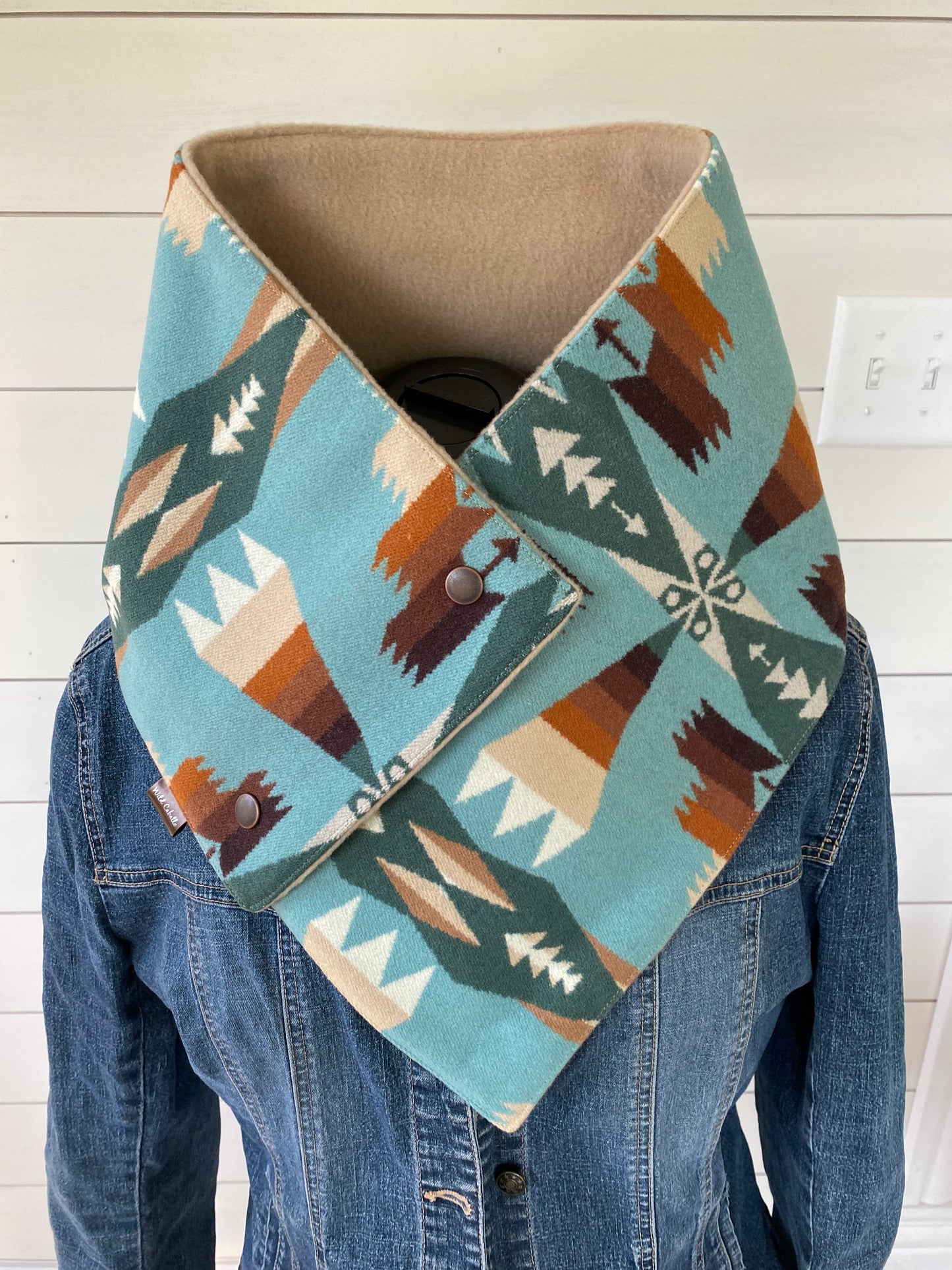 Snap Scarf - Tucson Aqua